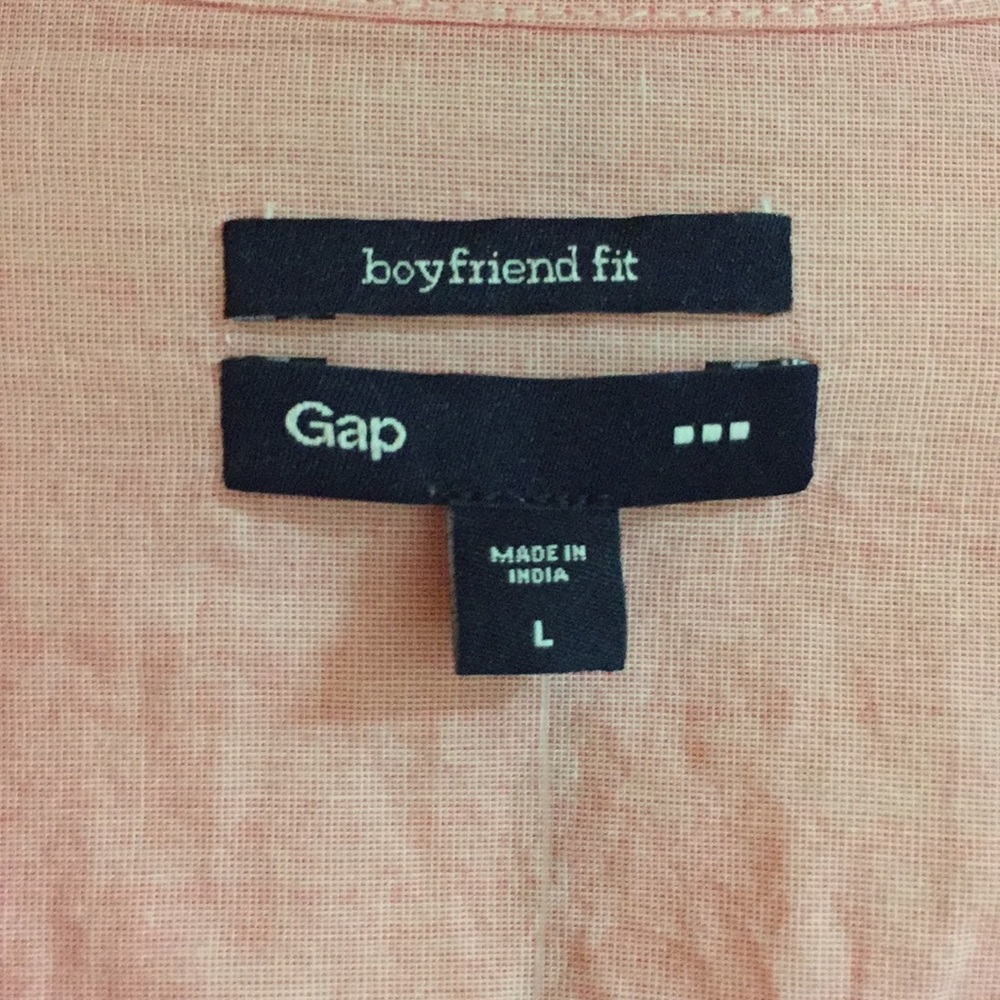 Gap boyfriend fit button down shirt, size L - Picture 2 of 8